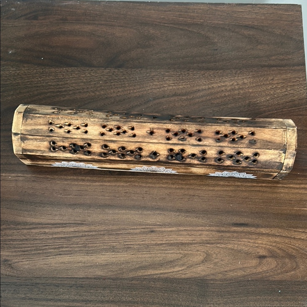 Artisan Wooden Incense Holder